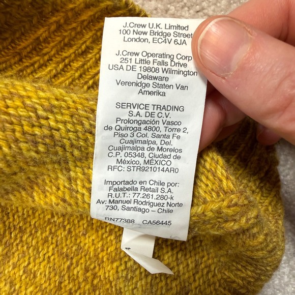 J Crew Merino Wool Crewneck Sweater Long Sleeve Pullover Size Large - Picture 4 of 7